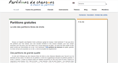 Desktop Screenshot of partitionsdechansons.com